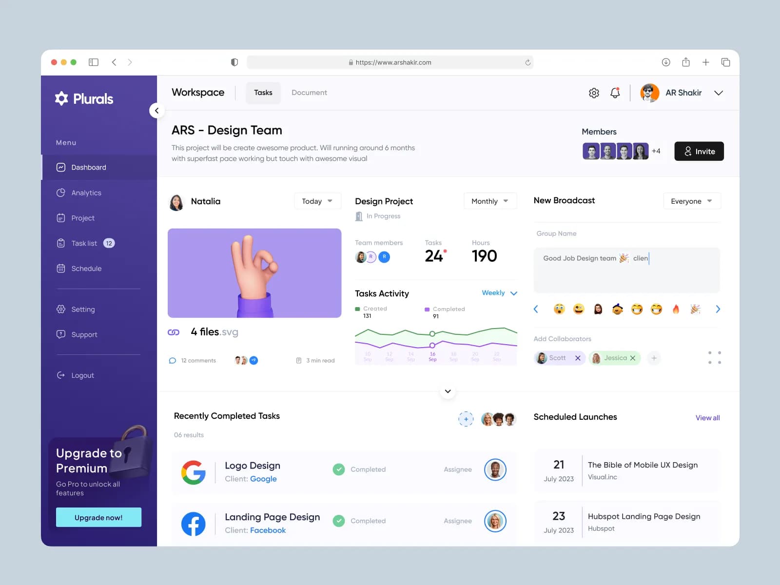 Next-Gen SaaS Analytics Dashboard UI